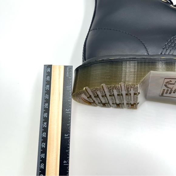 Dr Martens Black Felix Rub Off Faux Vegan Leather 1460 Lace Up Combat Boots NEW - Picture 11 of 14